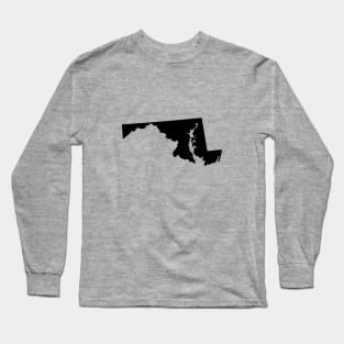 Maryland Black Long Sleeve T-Shirt